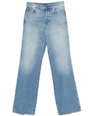 Gucci Mid Rise Flare Pants - Blue