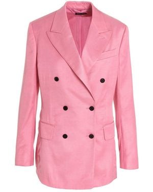 Tom Ford Multicolor Viscose Blazer - Pink