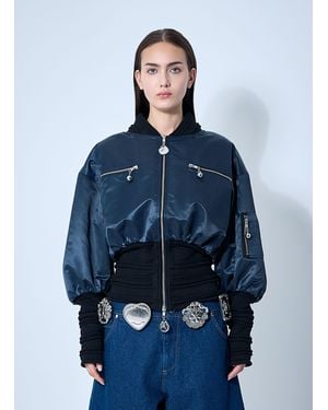Chopova Lowena Little Birdy Bomber Jacket - Blue