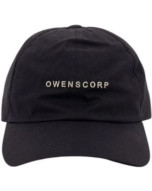 Rick Owens Cap With Embroidered Visor - Blue