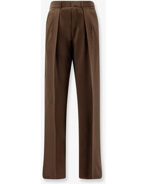 Tom Ford Wool Pants With Pinces - Brown