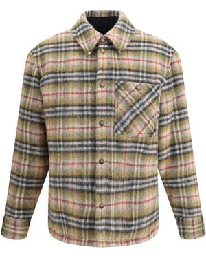 Burberry Check Wool Jacket - Multicolor