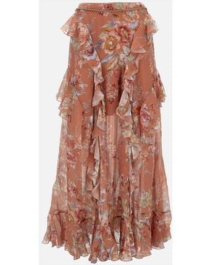 Zimmermann Ruffle Skirt - Multicolor