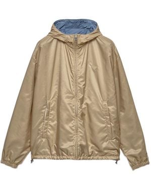 Prada Re-Nylon Blouson Jacket - Natural