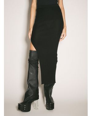 Rick Owens Rib Maxi Skirt - Black