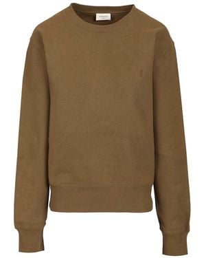 Saint Laurent "Cassandre" Sweatshirt - Brown