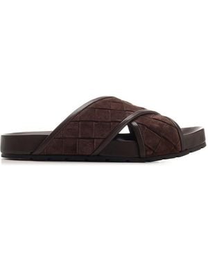 Bottega Veneta Intrecciato Sandal - Brown