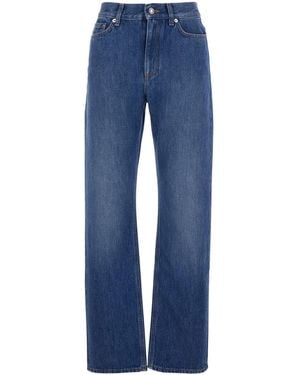 Givenchy Pants With Belt Loops And Logo Patch On The Rear - Blue