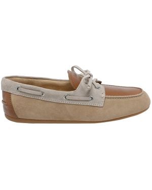 Miu Miu Logo Loafers - Gray