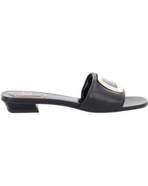 Roger Vivier Sandalo Mule "Belle" - White