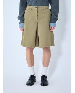 Miu Miu Garment-Dyed Skirt - Natural