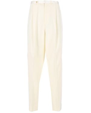 Celine Hepburn Tuxedo Pants - White