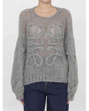 Loewe Anagram Sweater - Gray