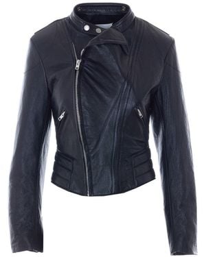 Maison Margiela Leather Jacket - Blue