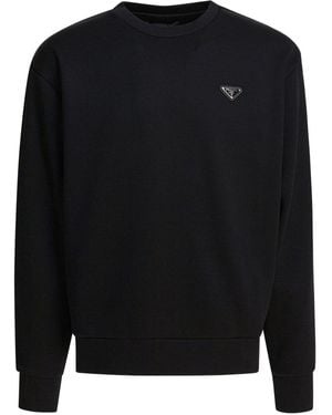PRADA SPORT sweater shirts スウェット ブラック　XL Prada | Sweaters | Cashmere And Wool Prada Logo Crewneck