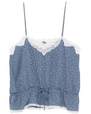 Chloé Chloé Silk Top - Blue