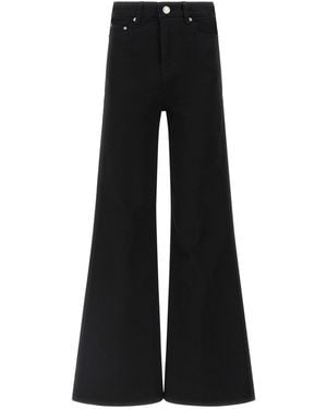 Ami Paris Flared Leg Jeans - Black