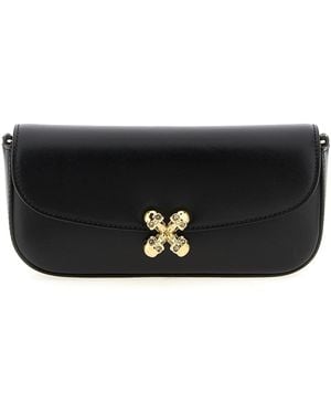McQueen Mcqueen 'Skull Flower' Small Crossbody Bag - Black