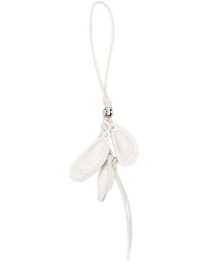 Loewe Multi Shell Leather Charm - White