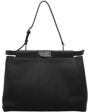 Fendi Large My Peekaboo Bag - Black