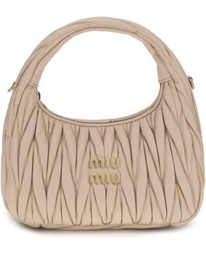 Miu Miu Wandler Hobo Handbag - White