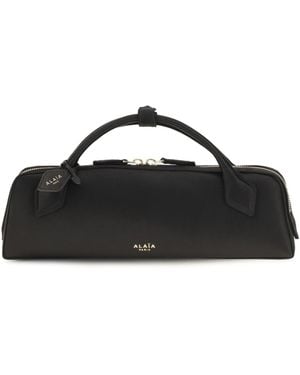 Alaïa Clutch Le Teckel Satin - Black