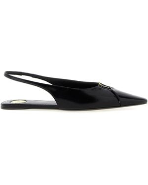 Saint Laurent 'Babylone' Slingbacks - Black