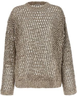 Brunello Cucinelli 'Dazzling Chiné' Sweater - Brown