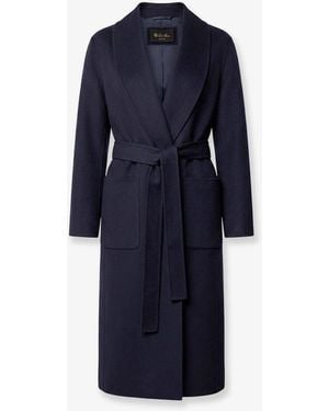 Loro Piana Marlon Virgin Wool And Cashmere Coat - Blue