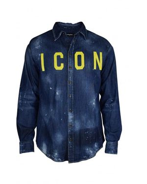 DSquared² Distressed Denim Shirt - Blue