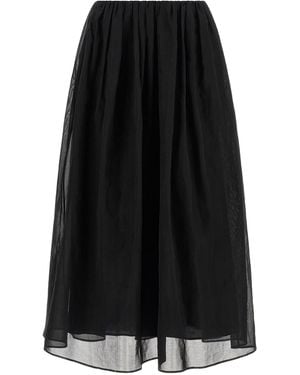 Brunello Cucinelli Cotton Mini Skirt - Black