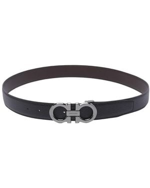 Ferragamo Reversible Gancini Belt - Brown