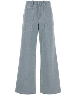 Fendi Roma Denim Pants in Natural | Lyst