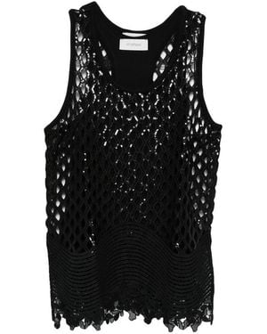 Sportmax Sleeveless Tops - Black