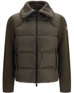 Moncler Padded Wool Cardigan - Brown