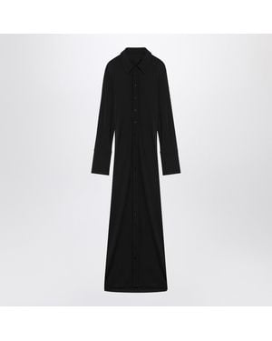 Sportmax Shirt Dress With Full-Height Buttoning For - Black