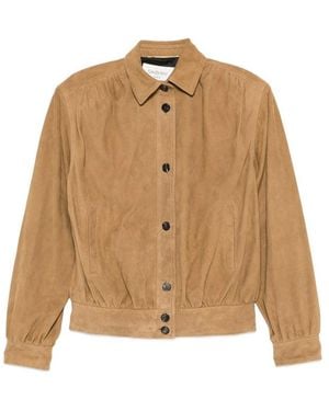 Saint Laurent Neutrals Jackets - Natural