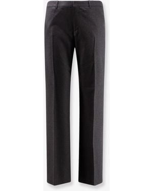 Celine Pinstripe Wool Pants - Black