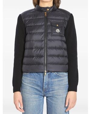 Moncler Imbottito Cardigan - Black