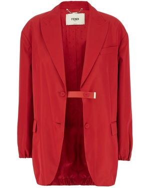 Fendi Clothing Blazers & Gilets - Red