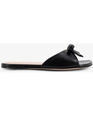 Dior Dior Dior Bow Leather Sandals - Black