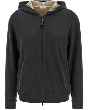 Brunello Cucinelli Cotton Hoodie Clothing - Black