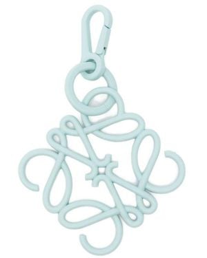 Loewe Anagram Leather Charm - Blue