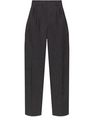 Givenchy Pleated Wool Pants Clothing - Blue