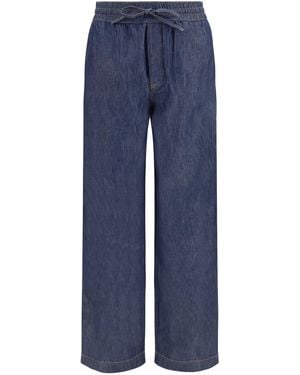 Loewe Cotton Drawstring Pants - Blue