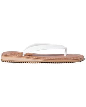 Miu Miu Slightly Padded Thong Sandals - White
