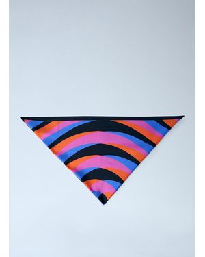 Dries Van Noten Geometric Patterned Silk Scarf - White