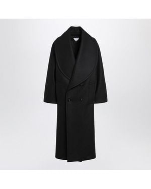 Bottega Veneta Wool Double-Breasted Coat - Black