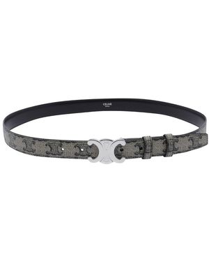 Celine Medium Triomphe Belt - Black