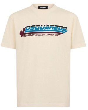DSquared² Neutrals T-Shirts & Vests - Natural